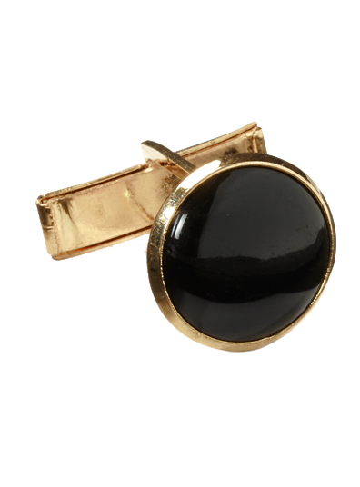 black gold cufflink