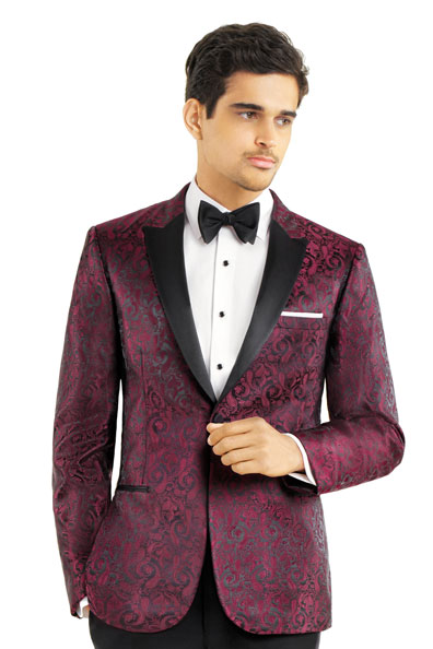 Burgundy Paisley Chase